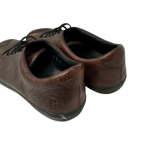 Bramfords Birchberry Dark Brown Leather Lace Up Comfort Sneakers Size 10 - Picture 2 of 6